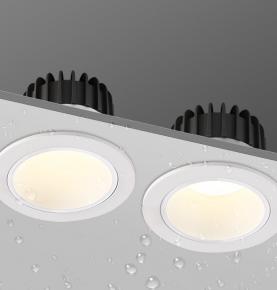 LED spotlight waterproof downlight bathroom toilet kitchen bath hotel recessed anti-flare Glare ceiling light